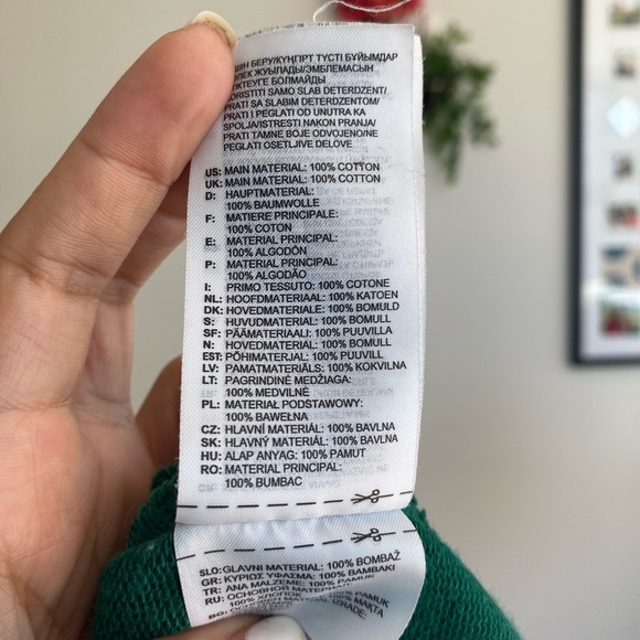 SWEATSHIRT ADIDAS TREFOIL CREWNECK in Collegiate Green Small - Picture 7 of 12